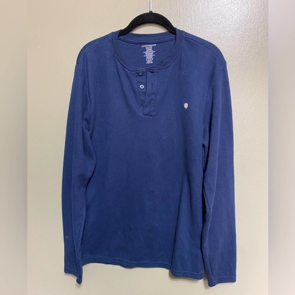 Lucky Brand Sleepwear Henley, Size Large